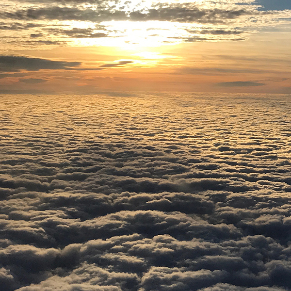 Sunset Photo Taken From Above the Clouds