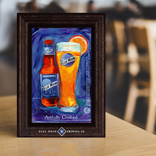 Blue Moon Artfully Crafted Campaign Table Tent First Year