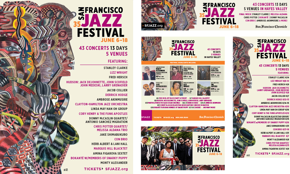 San Francisco Jazz Festival 35 Print Ads