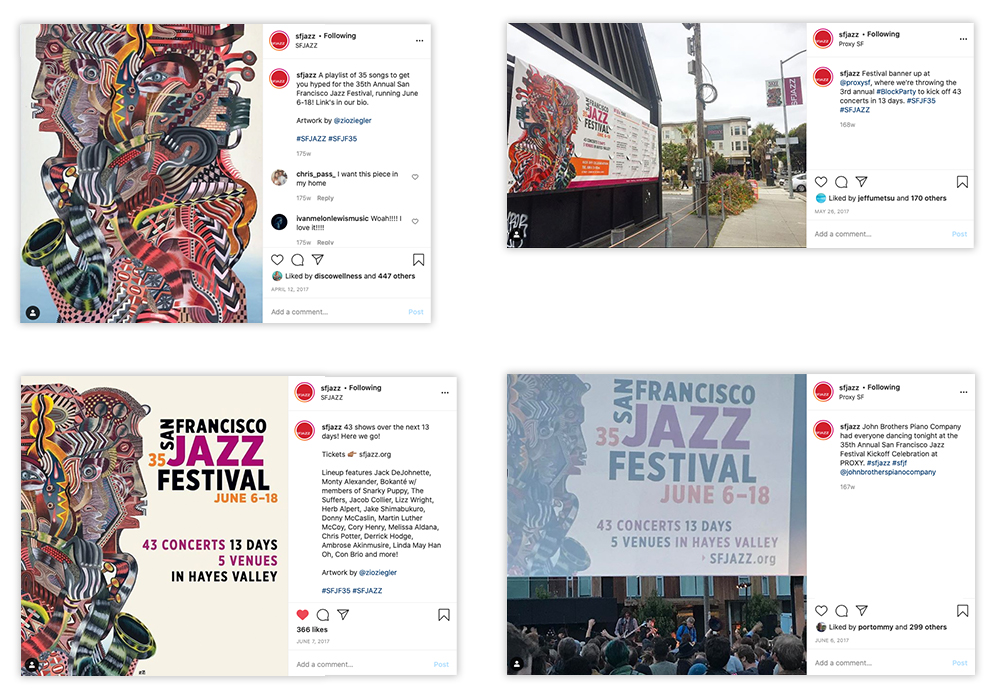 San Francisco Jazz Festival 35 Instagram Posts