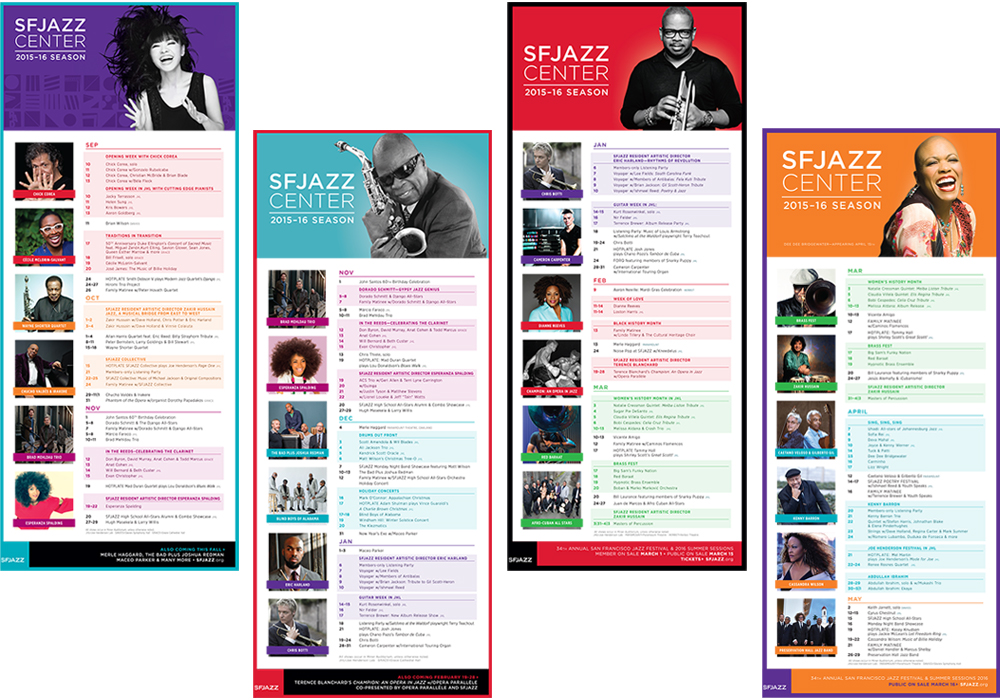 SFJAZZ Season 4 Outdoor Static Clings Flat