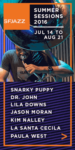 SFJAZZ Summer Sessions 16 Half Page Digital Ad